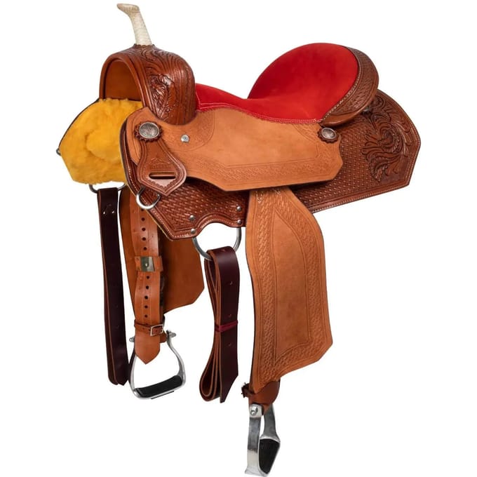 Western barrelzadel voor paard McBryan