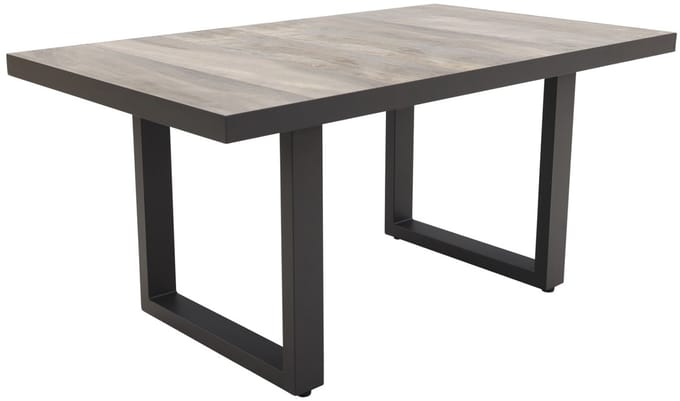 Darwin lounge dining tafel 140 x 85 cm. - antraciet