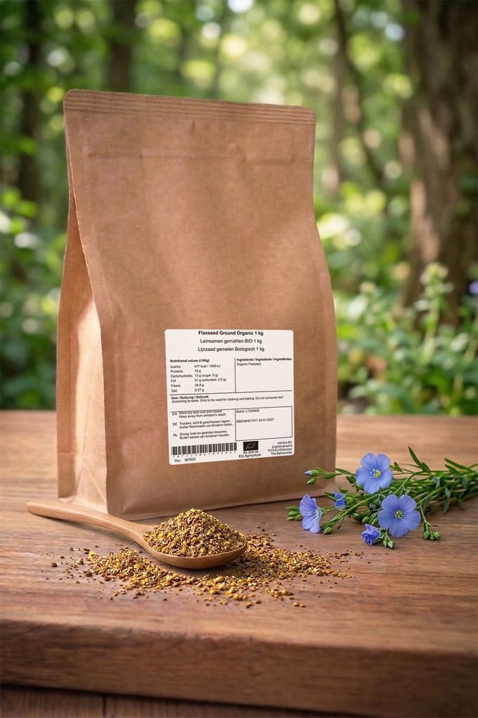 Lijnzaad gemalen - 1 Kg - Holyflavours