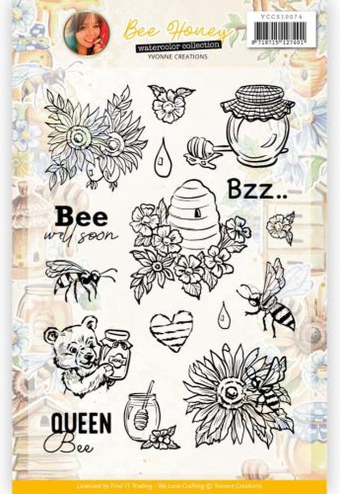 Clear Stamps - Yvonne Creations - Bee Honey