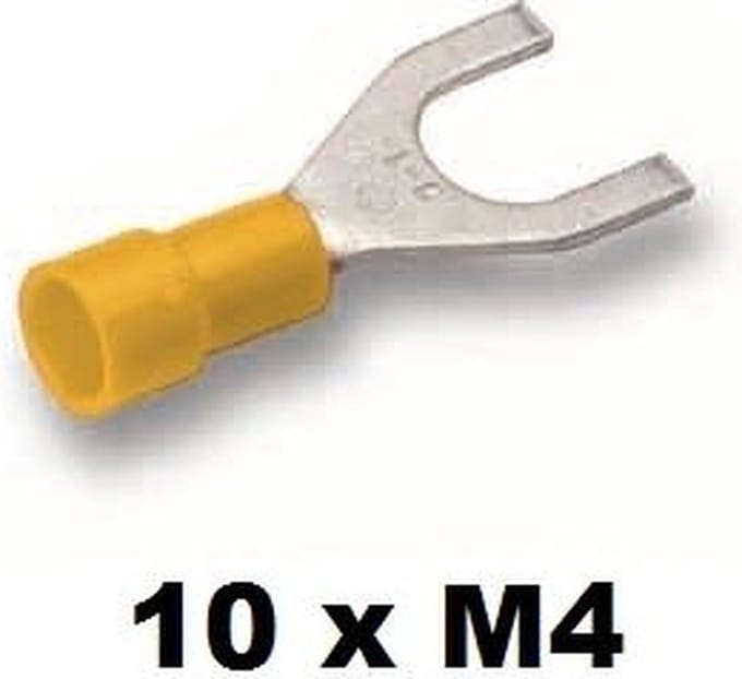 Cimco vorkkabelschoen geisoleerd 4-6mm2 M4 zak 10