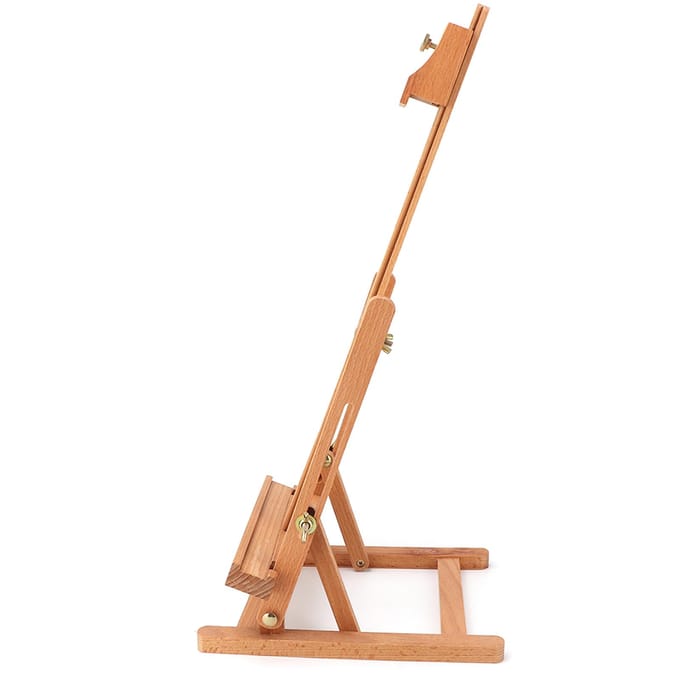 Kleine Houten Verstelbare Tafel Ezel Studio Kunstenaar Display Standaard Tekenbord beige