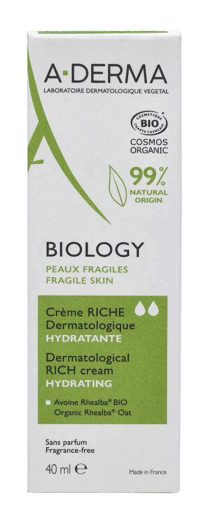 Hydraterende Gezichtscrème A-Derma Biology (40 ml)