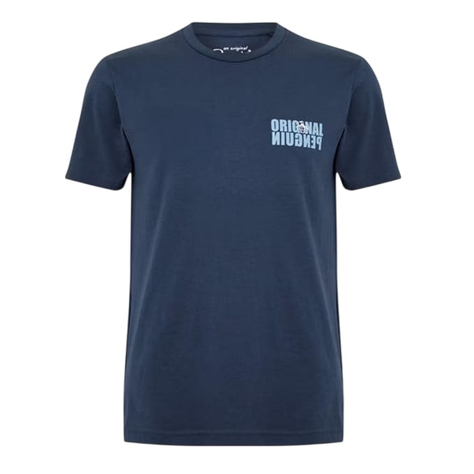 Original Penguin Herenlogo T-Shirt (Yale Blauw)