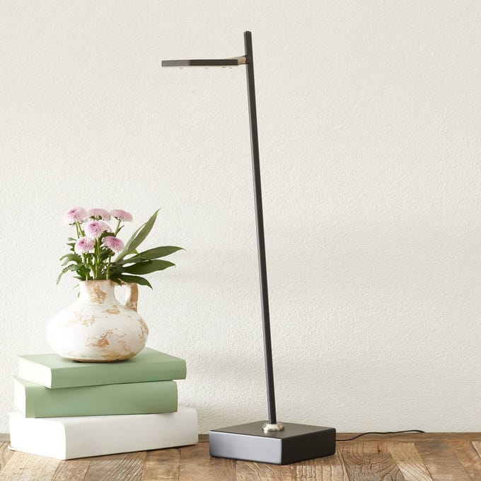 Freelight LED tafellamp Block, dimbaar, zwart