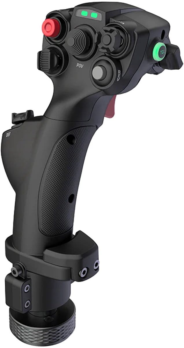 MOZA MHG Flightstick – Carbon Fiber - Hall-Effect Sensor - Programmeerbare Knoppen - Voor Moza Basis - PC