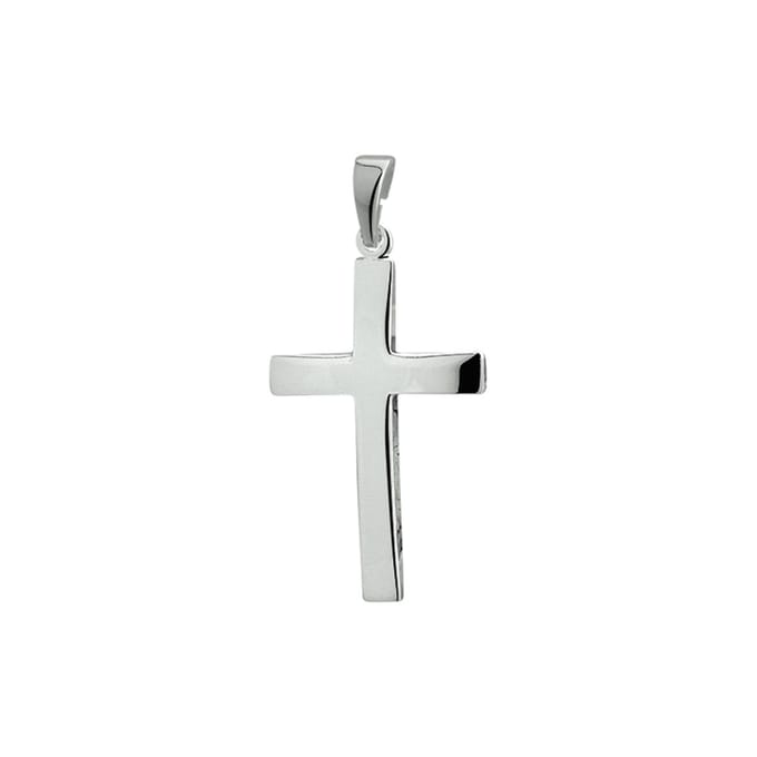 hanger kruis zilver wit 1005031