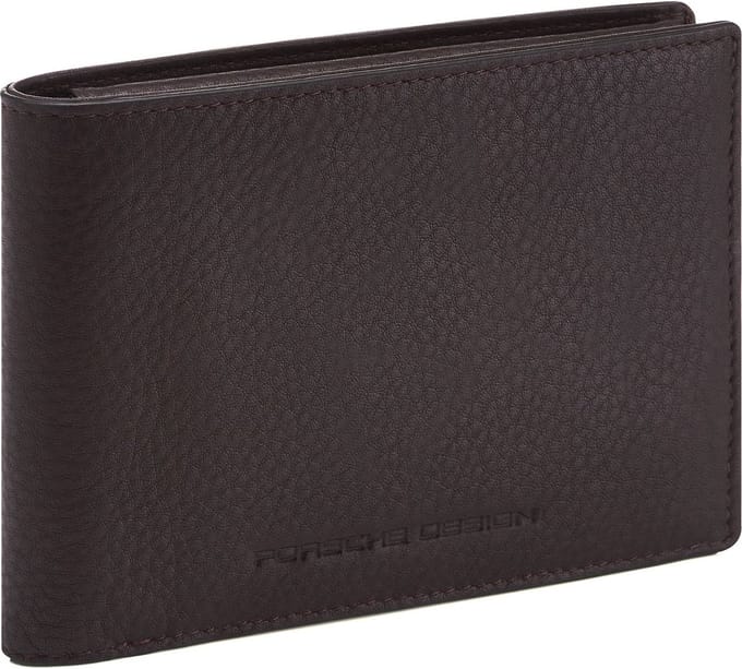PORSCHE DESIGN Leren Portemonnee Business Wallet 4 Wide Dark Brown Bruine
