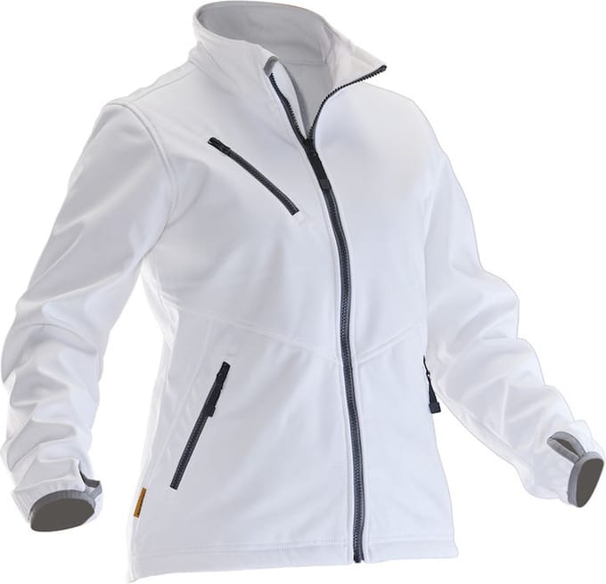 Jobman Softshell Jas Dames Wit - Maat S
