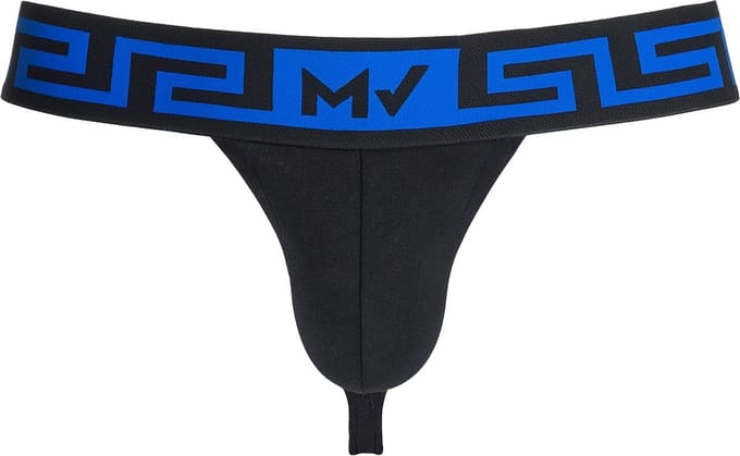 MODUS VIVENDI Linen Thong Black - MAAT M - Heren Ondergoed - String voor Man - Mannen Thong