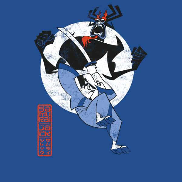 Samurai Jack Eternal Battle Men's T-Shirt - Royal Blue - S