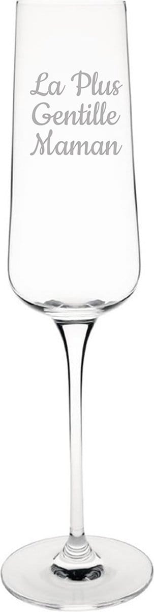 Champagneglas gegraveerd - 27cl - La Plus Gentille Maman