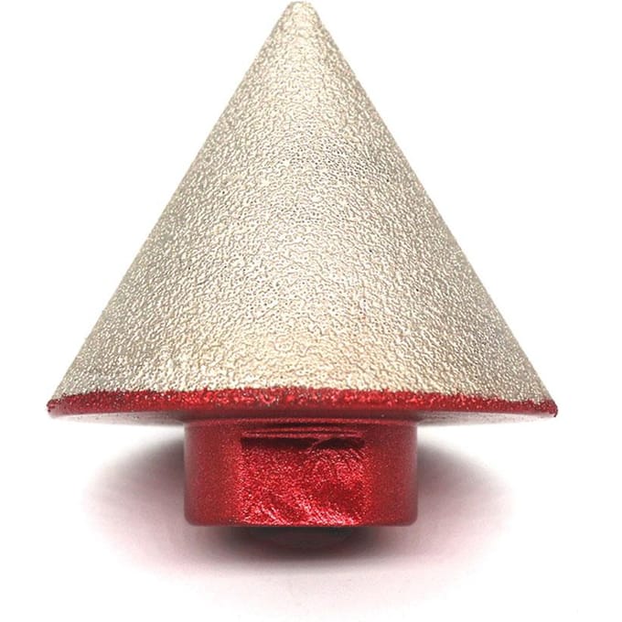 80# vacuümgesoldeerde diamant afschuinboor ronde afschuinfreesbits voor het vergroten van polijst-afschuiningen M14 Thread veelkleurig