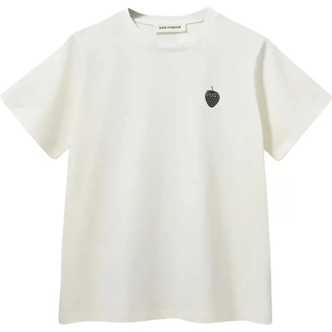 T-shirt met aardbeienprint voor dames Sofie Schnoor Zenasw
