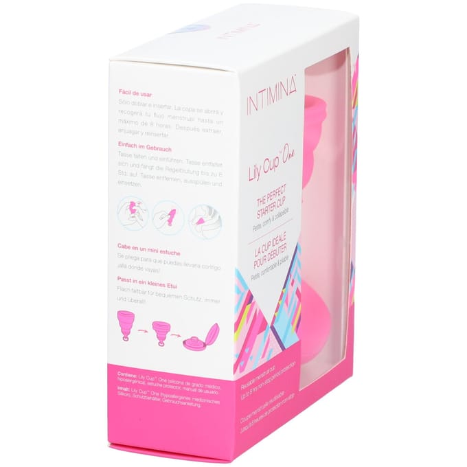 INTIMINA Lily Cup One – Opvouwbare Menstruatiecup – Beginners & Tieners – Cerise