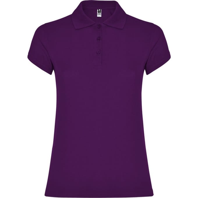 Roly Dames/Dames Ster Poloshirt (Paars)
