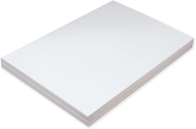 Extra Dik Wit Karton A3 Formaat - 100 Vel Zuurvrij Activiteitenpapier