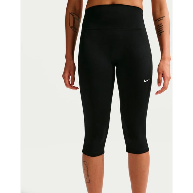 Nike Training One High-Waisted Capri Leggings - Zwart- Dames, Zwart M