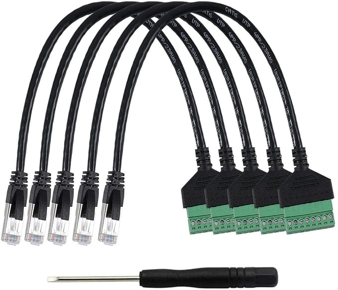 Allecto - Rj45 Adapters - 8 Pin Schroef Adapters - Hoge kwaliteit