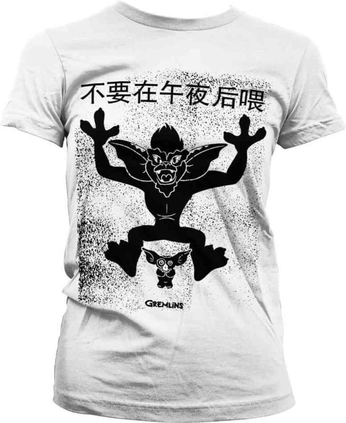 Gremlins Dames Tshirt -S- Chinese Poster Wit