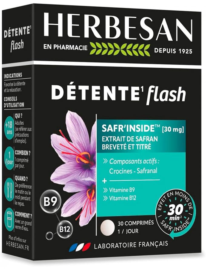 Herbesan Détente Flash 30 tabletten