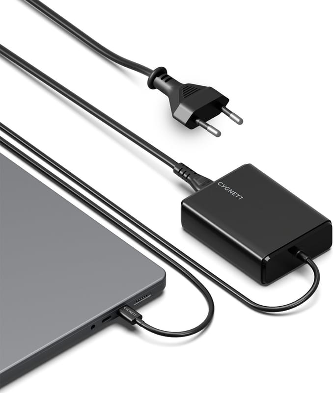 Cygnett PowerMaxx 100W GaN USB-C Laptop Charger - Zwart