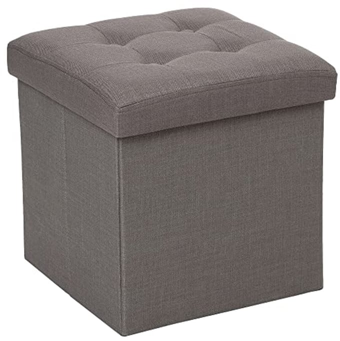 Zitzak en Opbergdoos 2-in-1 in Grijs/Taupe