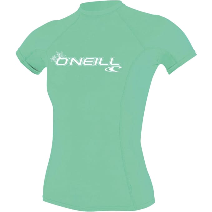 O'Neill - UV-shirt voor dames met korte mouwen - Basic Rash - Aqua - maat XS