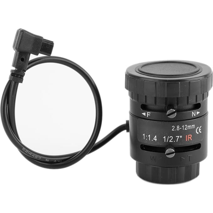 3MP HD Auto Iris Zoom 2.8-12mm Brandpuntsafstand Lens voor Beveiligingscamera black
