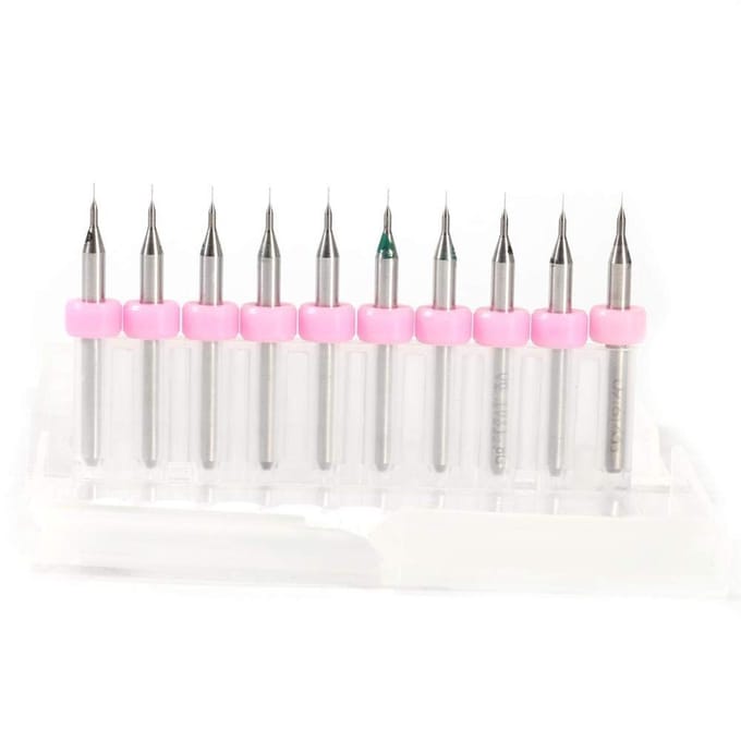Shopcentral - Circuit Board Drilling - Micro Engraving Tool Kit - 10PCS - Precisie Gereedschap - Boren - Voor Modelbouw en Hobby