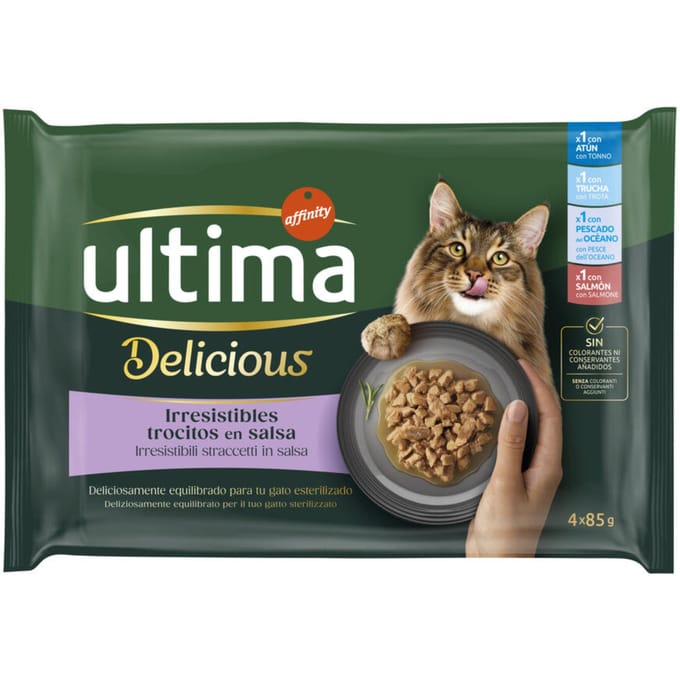 Ultima Delicious Adult Sterilised 48 x 85 g - Visselectie