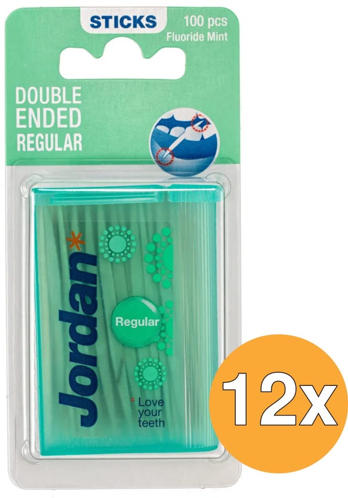 12x Jordan Tandenstoker regular mint (100 stuks)