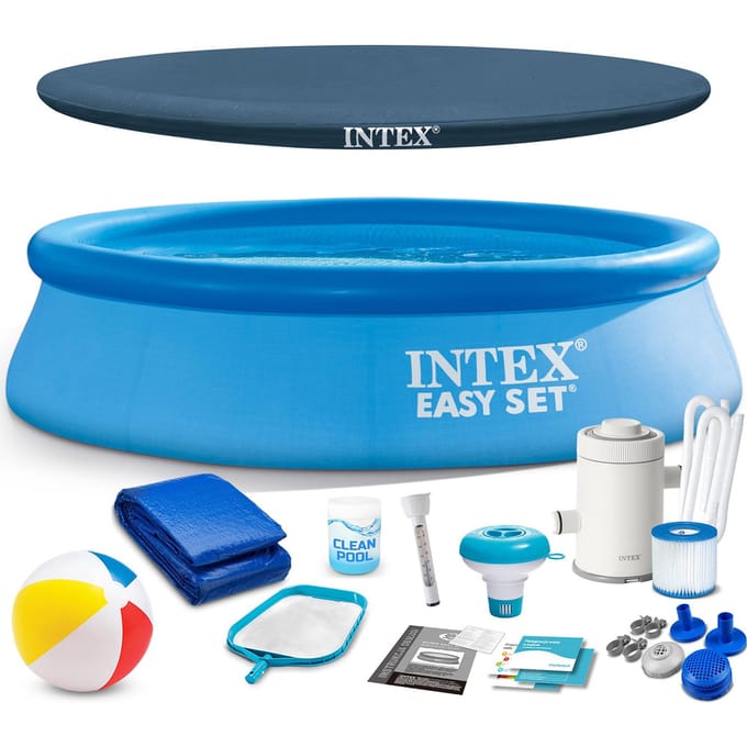 Intex 28108 Opblaasbaar Zwembad voor de Tuin 244 x 61 cm 18-in-1