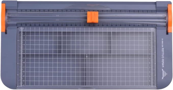 Papier Snijmachine - Rolsnijder Ambacht - Documenten Snijden - Multi-functionele Box - 31cm Snijlengte - Wit