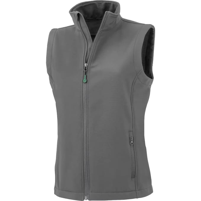 Result Women´s Recycled 2-Layer Printable Softshell Bodywarmer RT902F - Workguard Grey - XXL