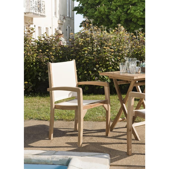 Set van 2 beige fauteuils met rugleuning en zitting | Macabane
