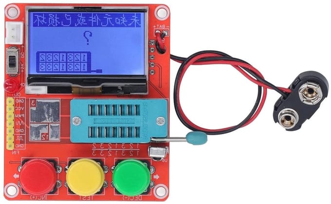 Transistor Tester - Component Tester - Elektronica Debuggen - LCD Grafisch Display - 13 x 11 x 3 cm - PCB