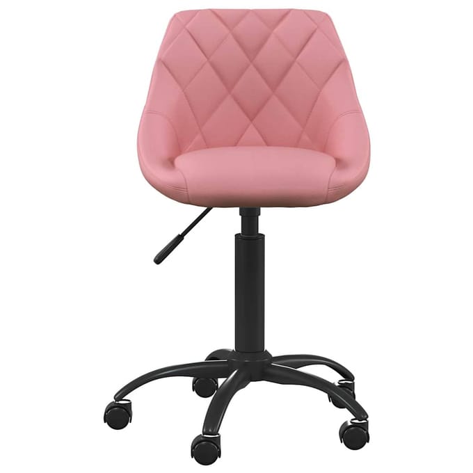 vidaXL Eetkamerstoel fluweel roze