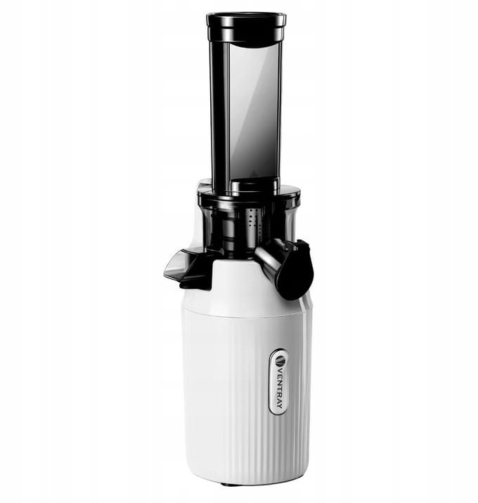 Ventray Ginnie Slowjuicer - Compacte Sapcentrifuge - 60 RPM - Wit