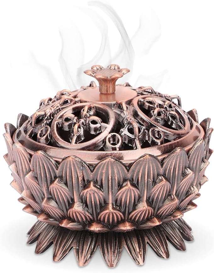 Dailygoods- Wierookbrander Antiek - Wierookhouder - Zinklegering