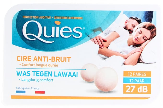 Quies Protection Auditive à la Cire Anti-Bruit 12 Paires