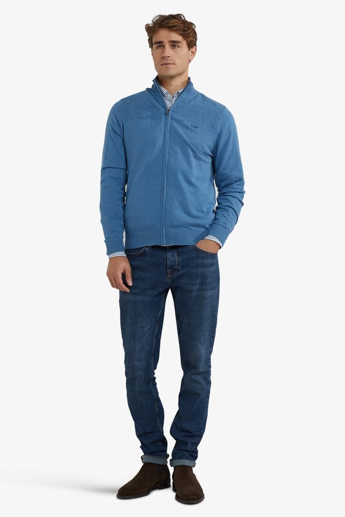 McGregor Zip Thru Cardigan Worker Blue Taglia: XXL | Cardigan Outlet | Uomo | Blu