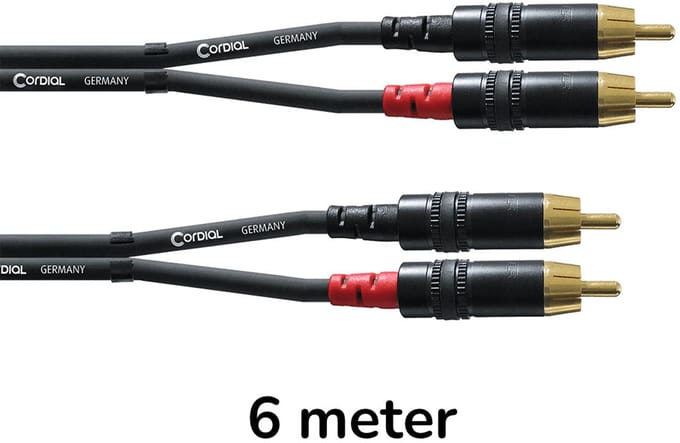 Cordial CFU 6 CC Cinchkabel 6 m - Audio kabel