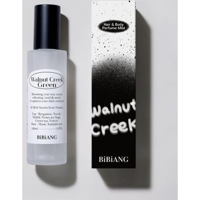 Bibiang Haar Lichaam Parfume Mist 100ml Walnut Creek Groen Perfume Mist 100ml Walnut Creek Green