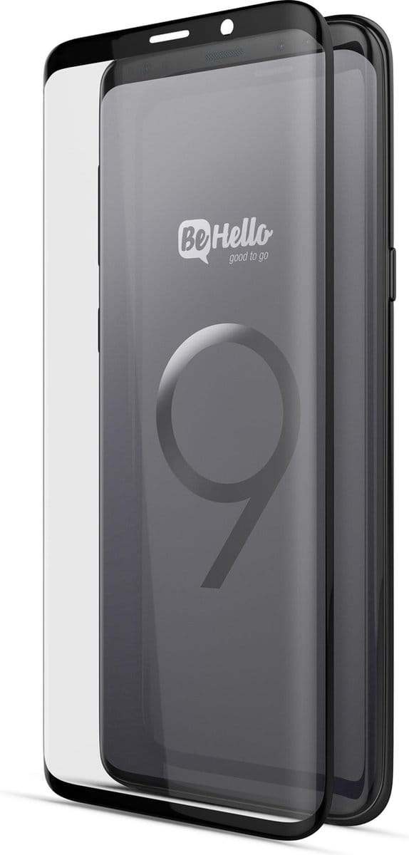 BeHello Samsung Galaxy S9 Screenprotector Tempered Glass - High Impact Glass