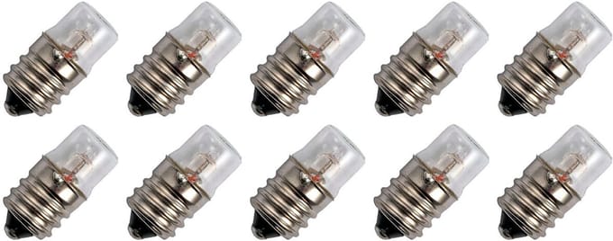 Signaallamp E14 240V - 10 stuks - T16 Neonlamp Ø16mm - 30mm - 2500K - Dimbaar - Rood