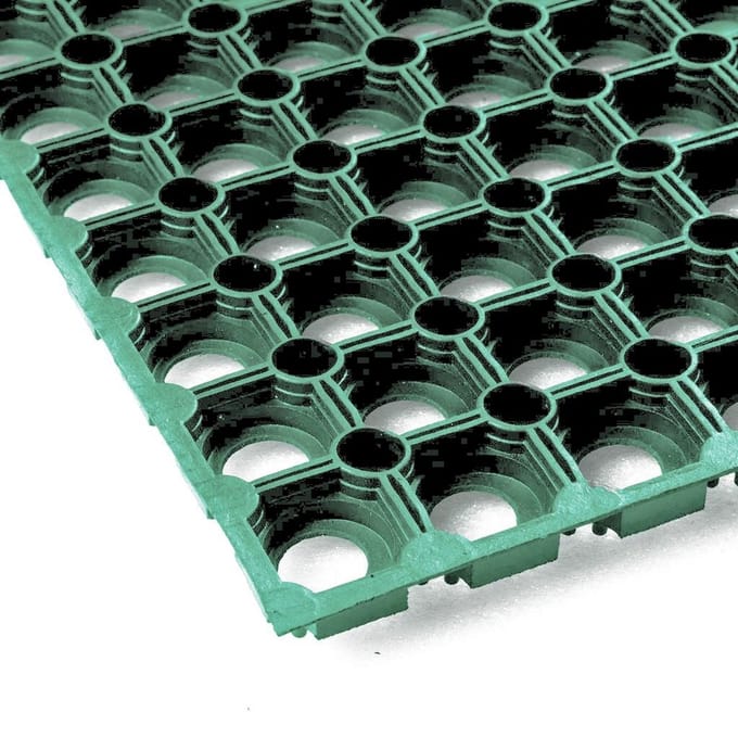 Ringmat 100 x 150 cm - Groen