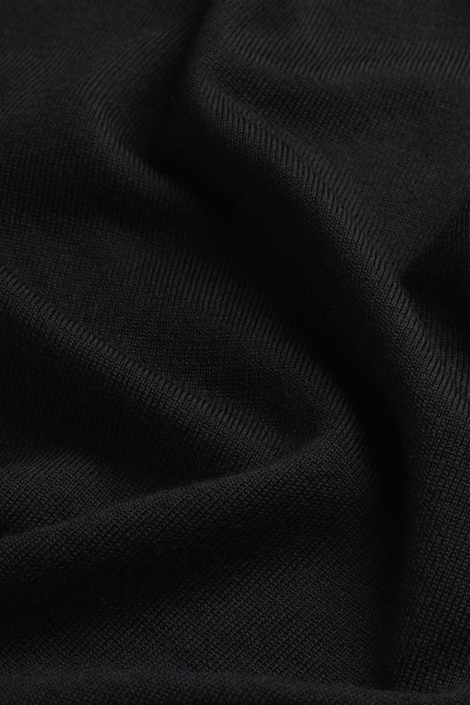 MERSO V-Hals – Merino Trui – 100% Merino Wol – Basalt Black