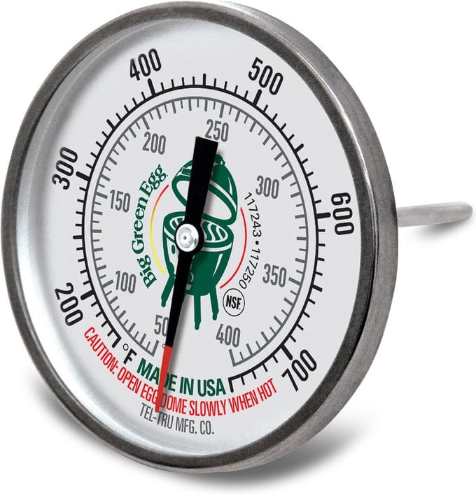 Green Egg Koepeltemperatuurmeter Tell Tru Big 5 cm | 5 cm | Groen