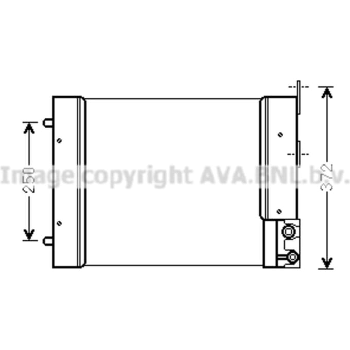 Condensator, airconditioning HIGHWAY AUTOMOTIVE NH5021